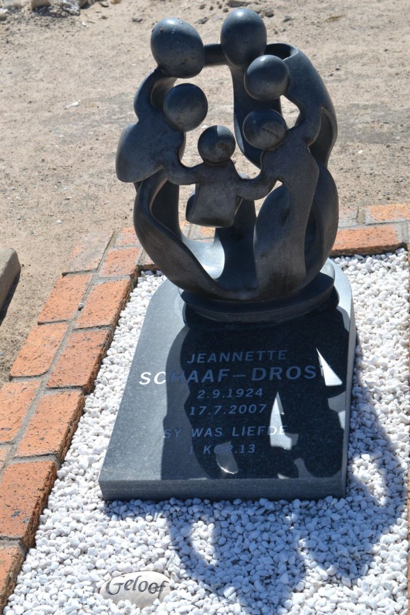 DROST Jeannette, SCHAAF- 1924-2007