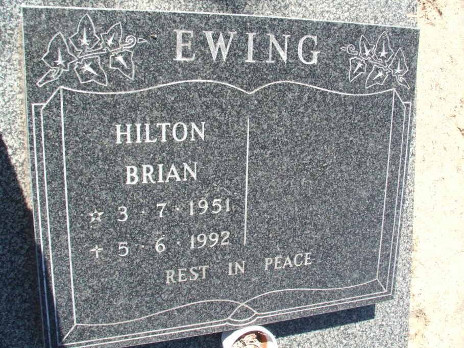 EWING Hilton Brian 1951-1992