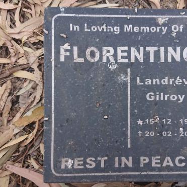 FLORENTINO Landrew Gilroy 1940-2004