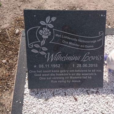 LEWIS Wilhelmina 1952-2018