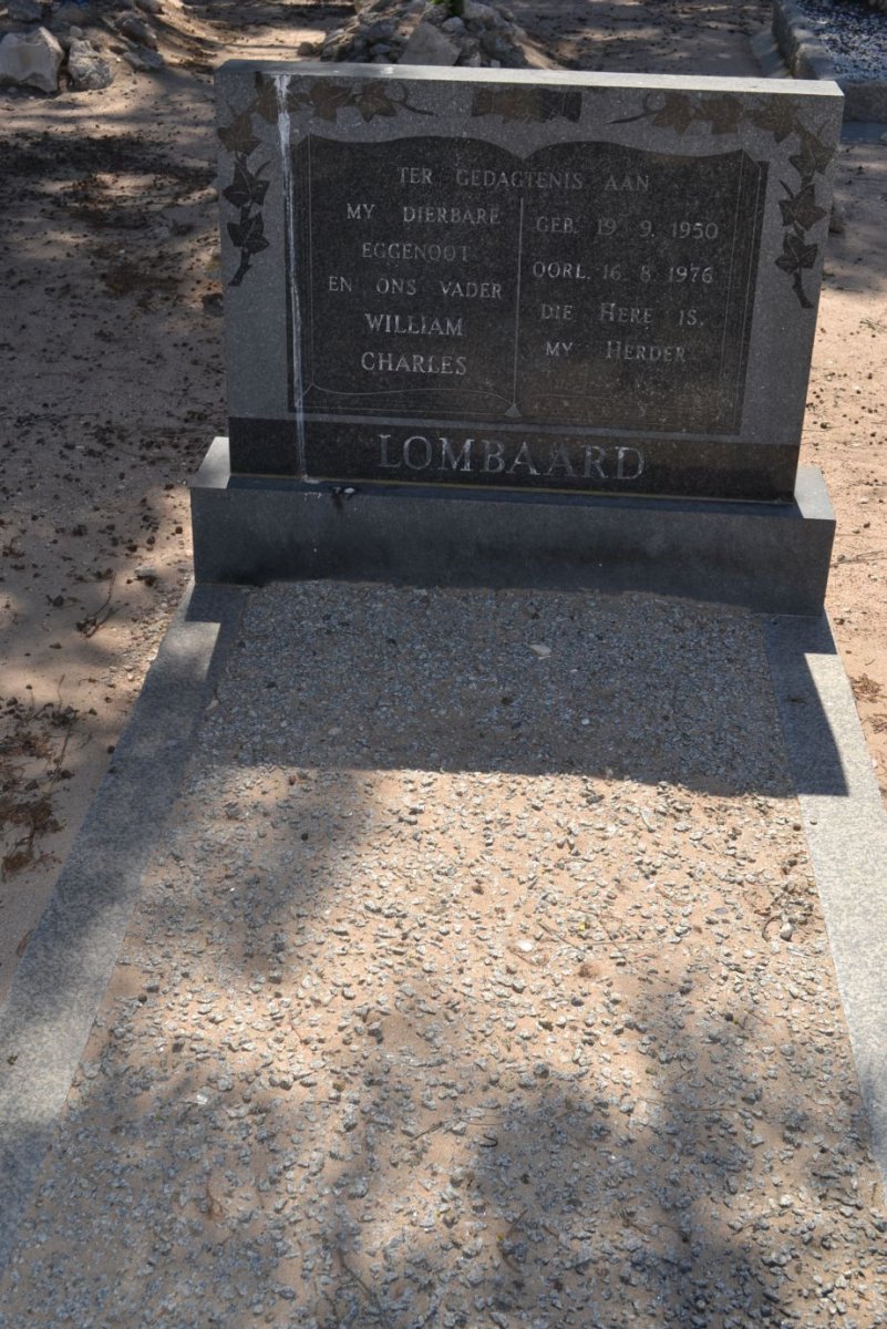 LOMBAARD William Charles 1950-1976