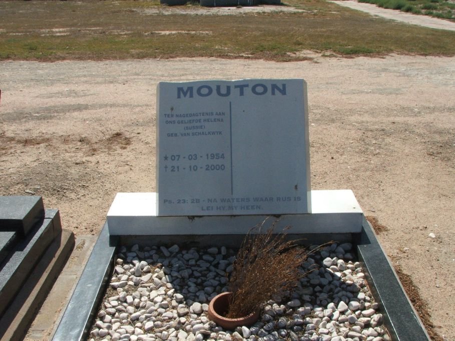 MOUTON Helena nee VAN SCHALKWYK 1954-2000