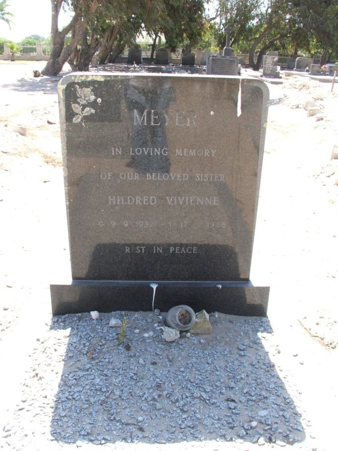 MEYER Hildred Vivienne 1932-1988
