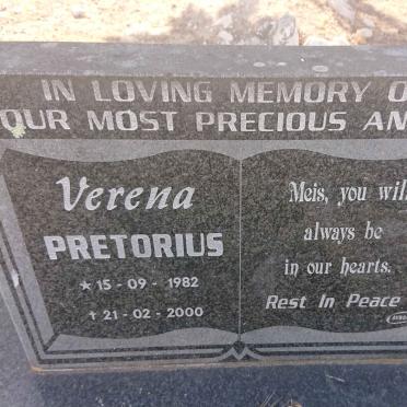 PRETORIUS Verena 1982-2000