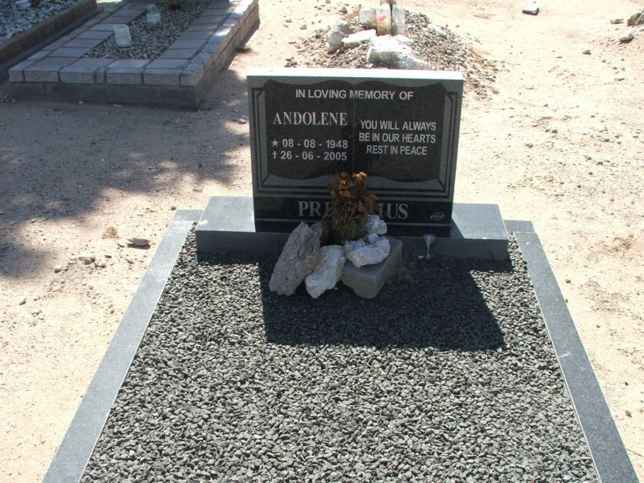 PRETORIUS Andolene 1948-2005
