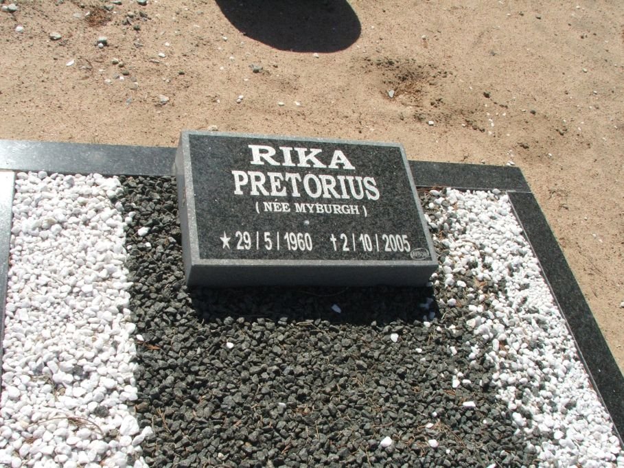 PRETORIUS Rika nee MYBURGH 1960-2005