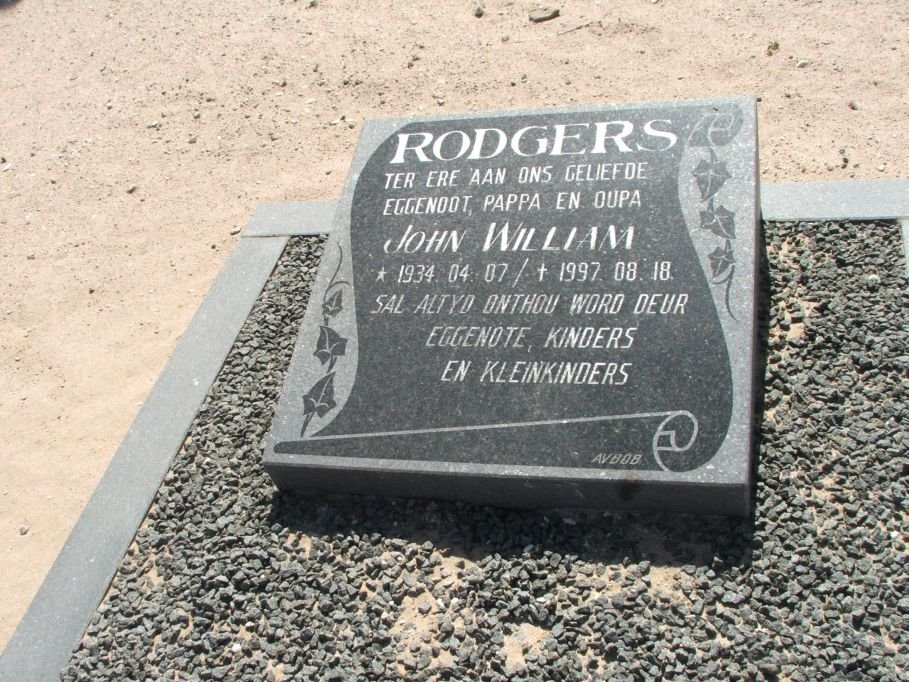 RODGERS John William 1934-1997
