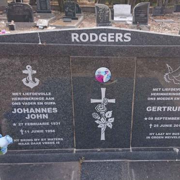 RODGERS Johannes John 1931-1994 & Gertruida 1935-2018
