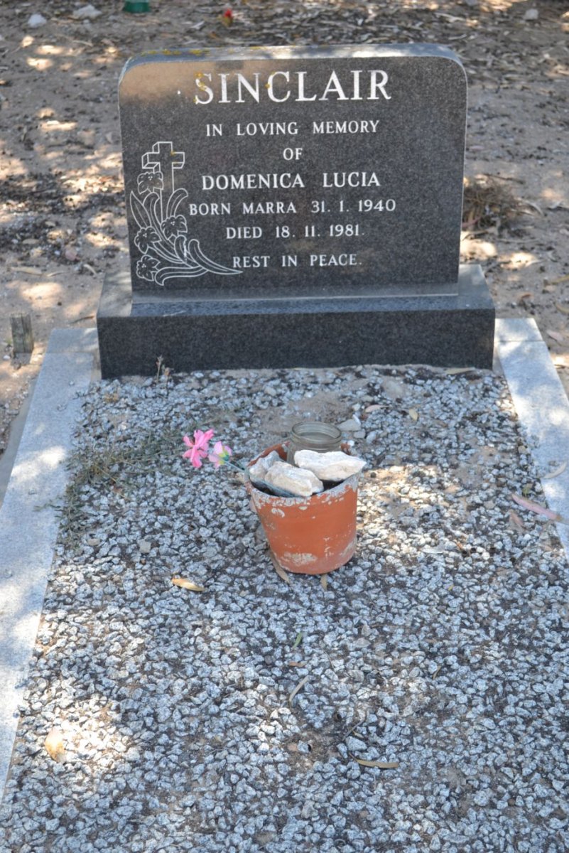 SINCLAIR Domenica Lucia nee MARRA 1940-1981