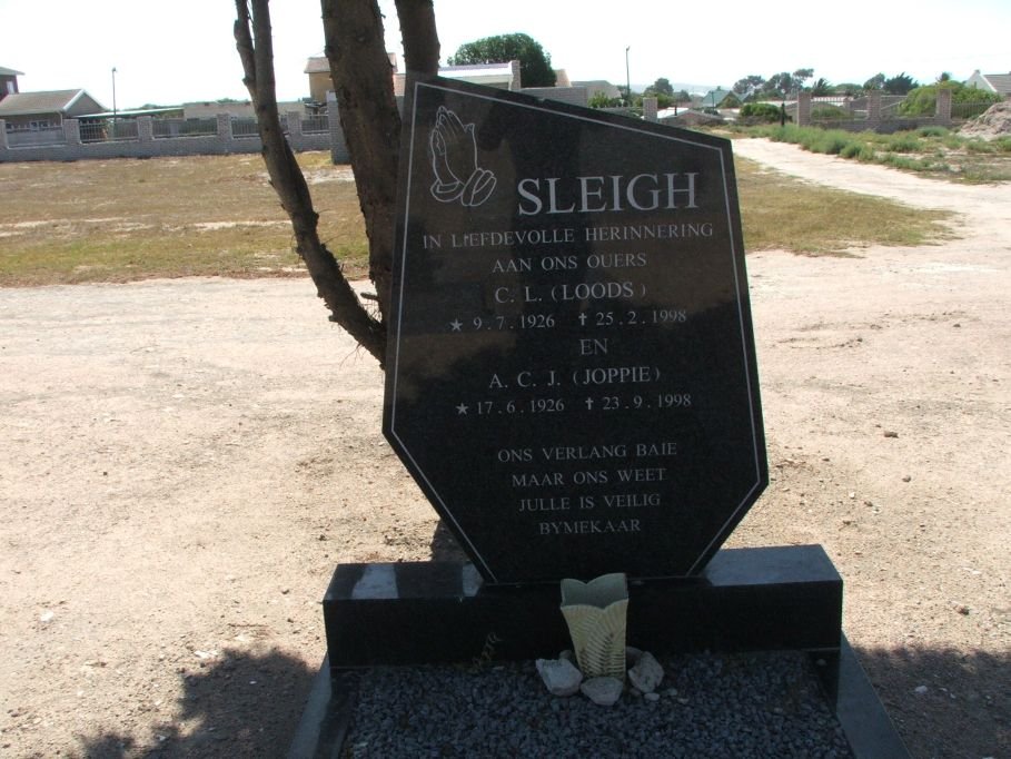 SLEIGH C.L. 1926-1998 &amp; A.C.J. 1926-1998