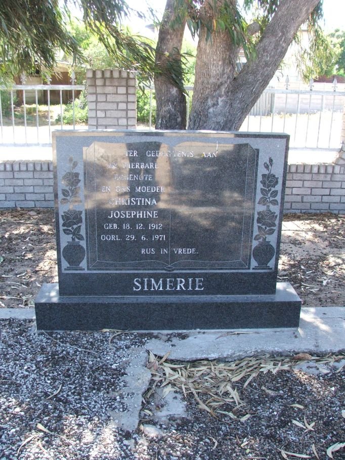 SIMERIE Christina Josephine 1912-1971