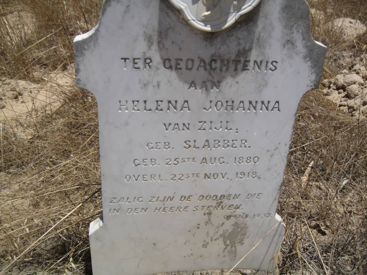 ZIJL Helena Johanna, van nee SLABBER 1880-1918