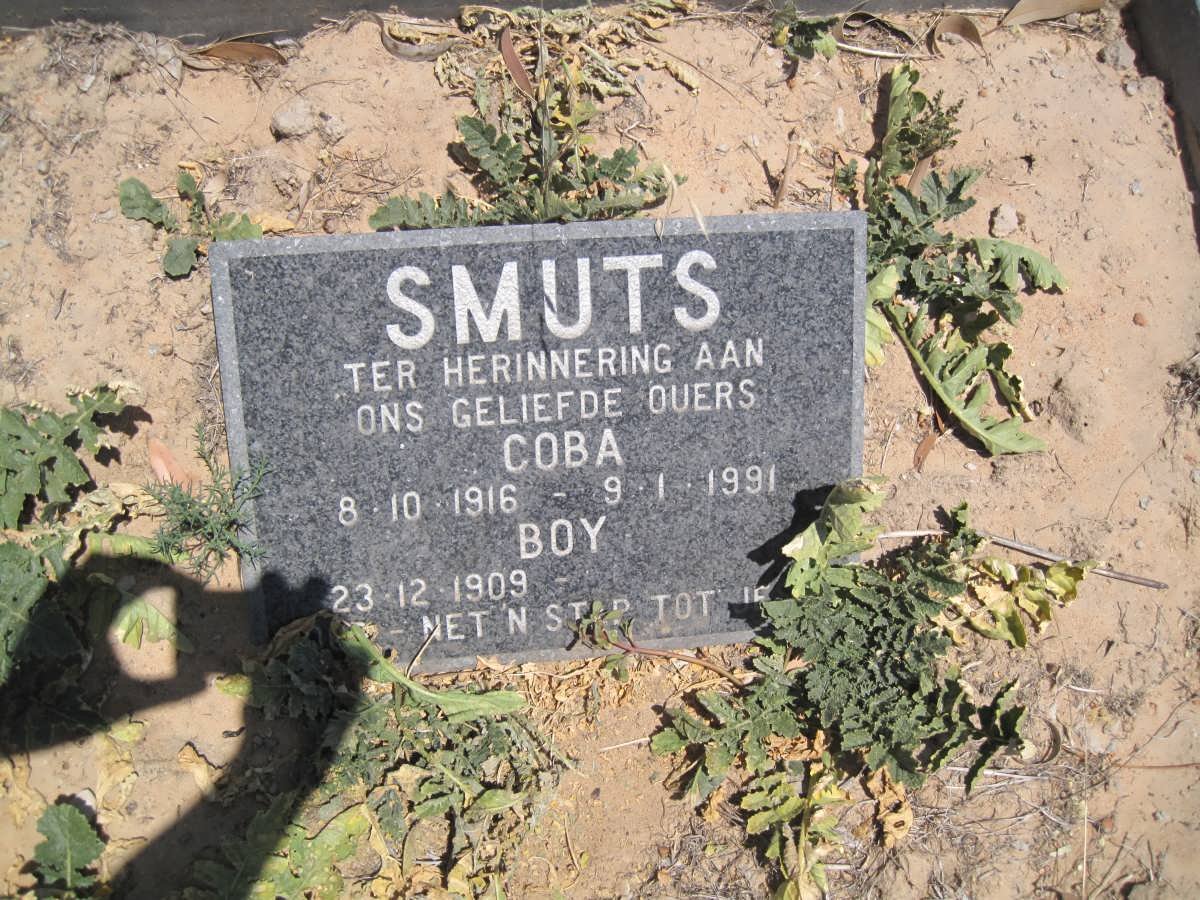 SMUTS Boy 1909- &amp; Coba 1916-1991