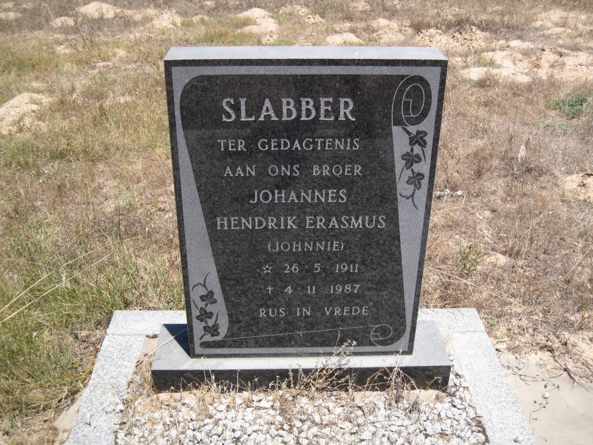 SLABBER Johannes Hendrik Erasmus 1911-1987