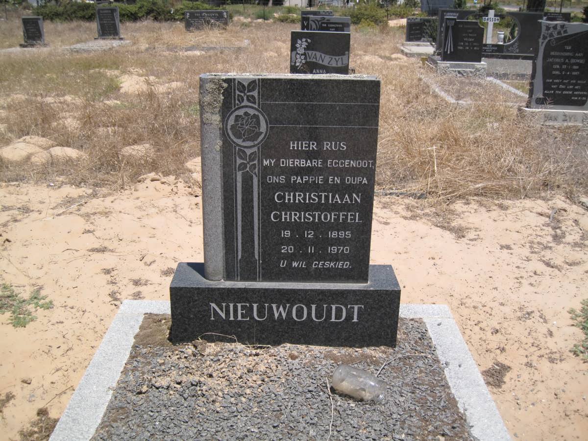 NIEUWOUDT Christiaan Christoffel 1895-1970