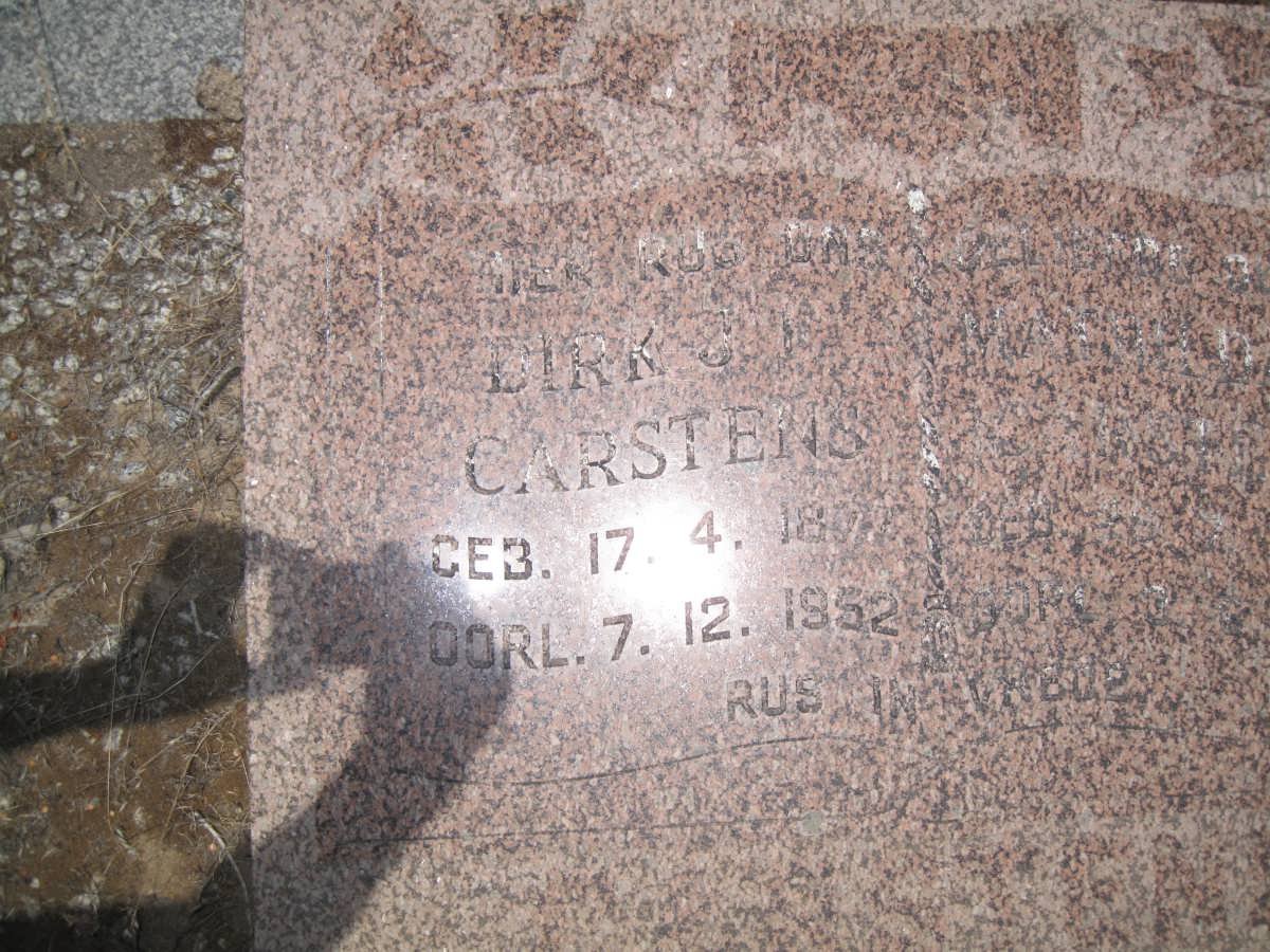 CARSTENS Dirk S. ? 187?-1952