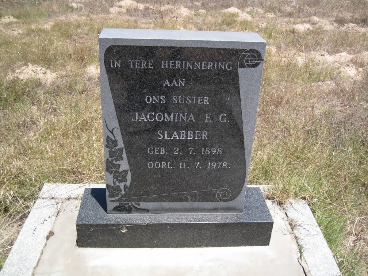 SLABBER Jacomina F.G. 1898-1978