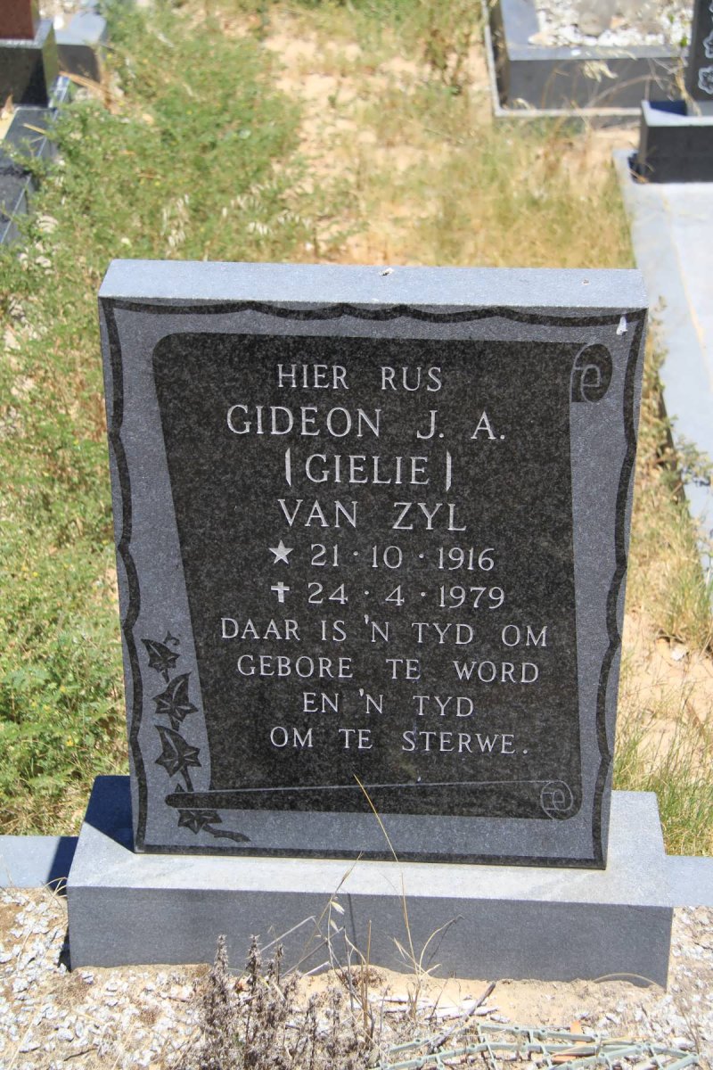ZYL Gideon J.A., van 1916-1979