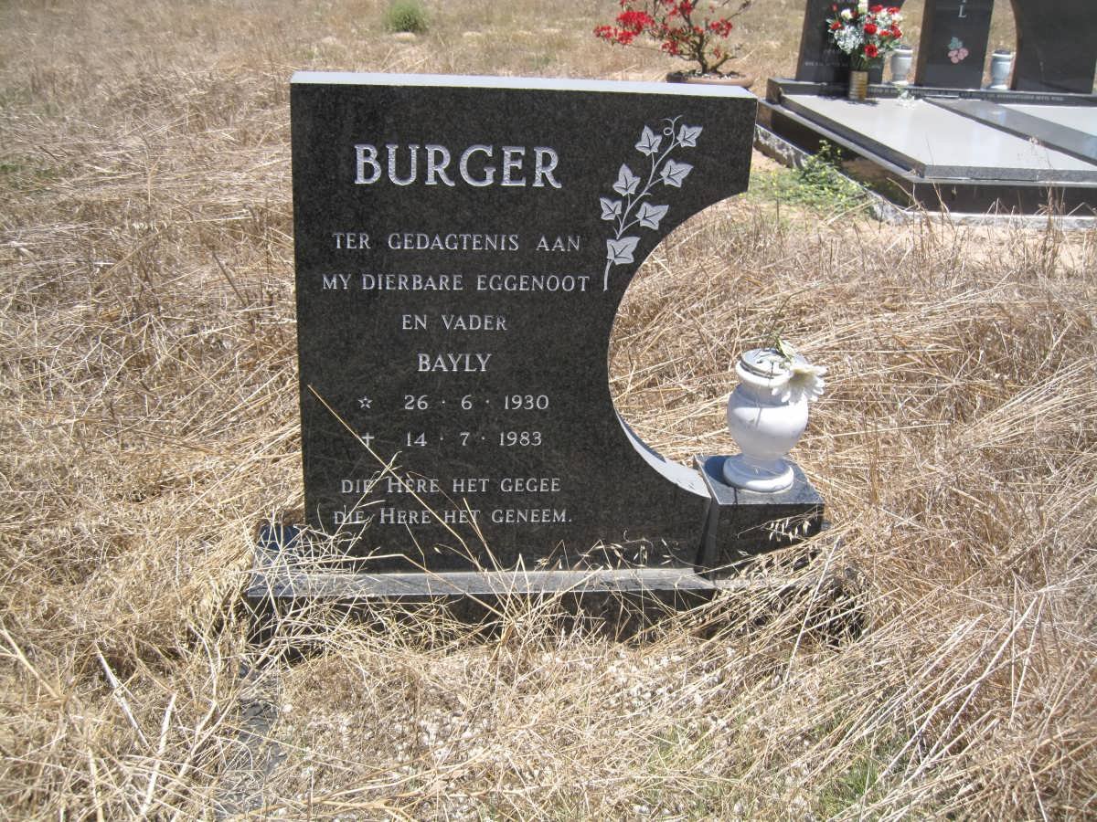 BURGER Bayly 1930-1983