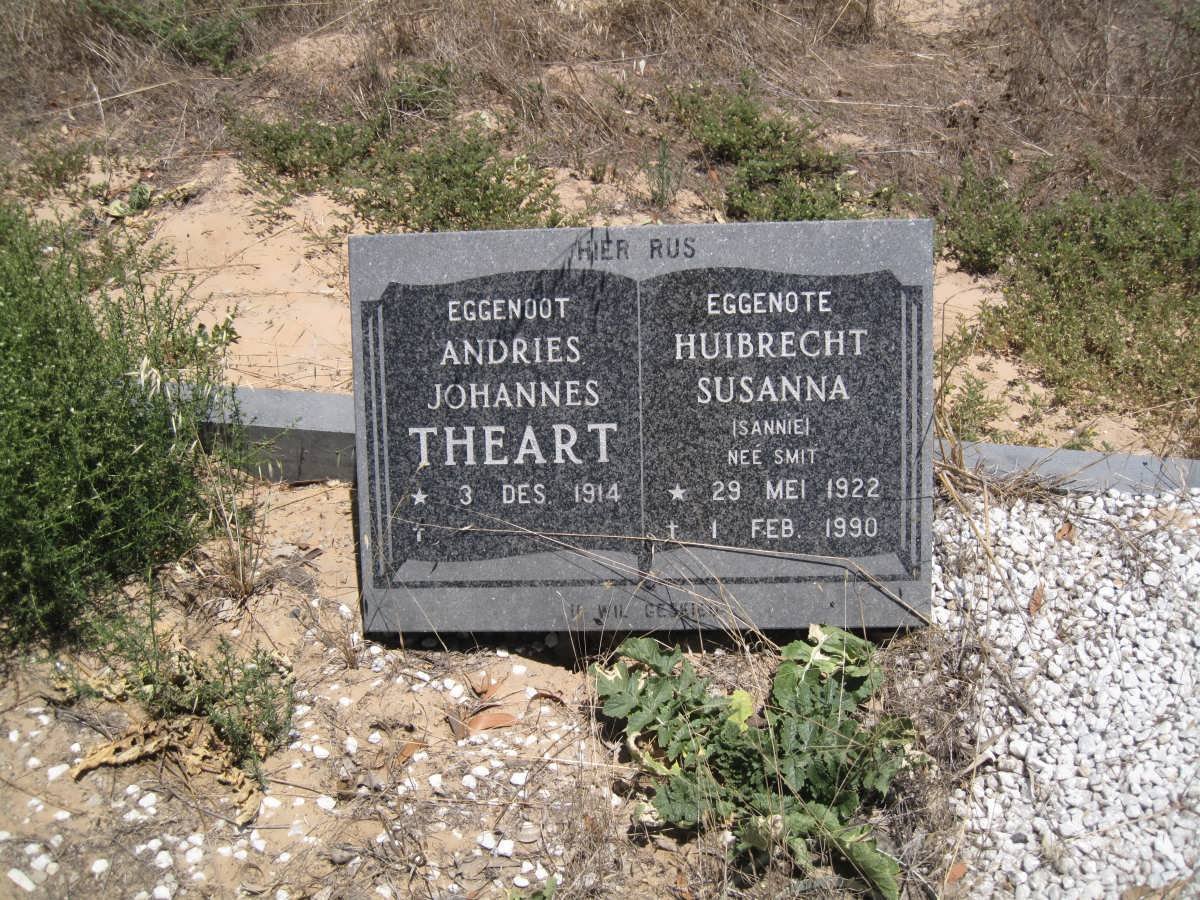 THEART Andries Johannes 1914- &amp; Huibrecht Susanna SMIT 1922-1990