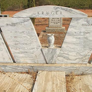KRUGER Marthinus 1904-1978 &amp; Hilda 1911-1993