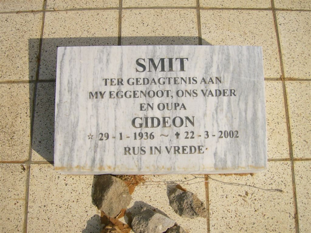 SMIT Gideon 1936-2002
