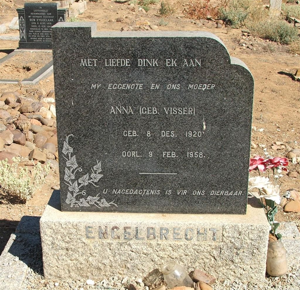 ENGELBRECHT Anna nee VISSER 1920-1958