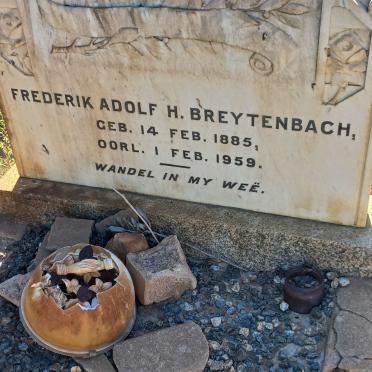 BREYTENBACH Frederik Adolf H. 1885-1959