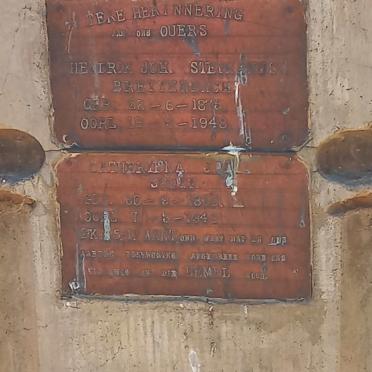 BREYTENBACH Hendrik Joh. Stephanus 1875-1948 & Catheriena J. SCOTT 1870-1949 _2
