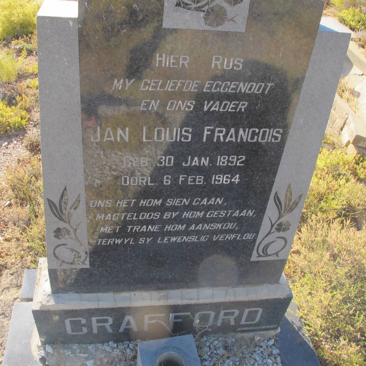 CRAFFORD Jan Louis Francois 1892-1964