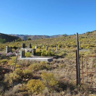 Western Cape, LADISMITH district, Anysberge, Wilgerivier 15_1, Sewefontein farm cemetery