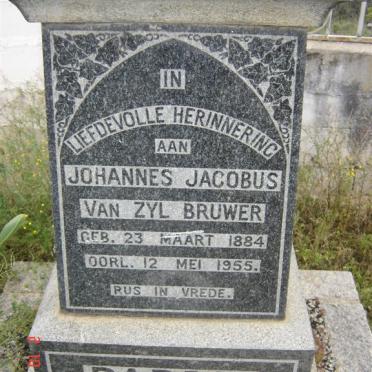 BRUWER Johannes Jacobus van Zyl 1884-1955