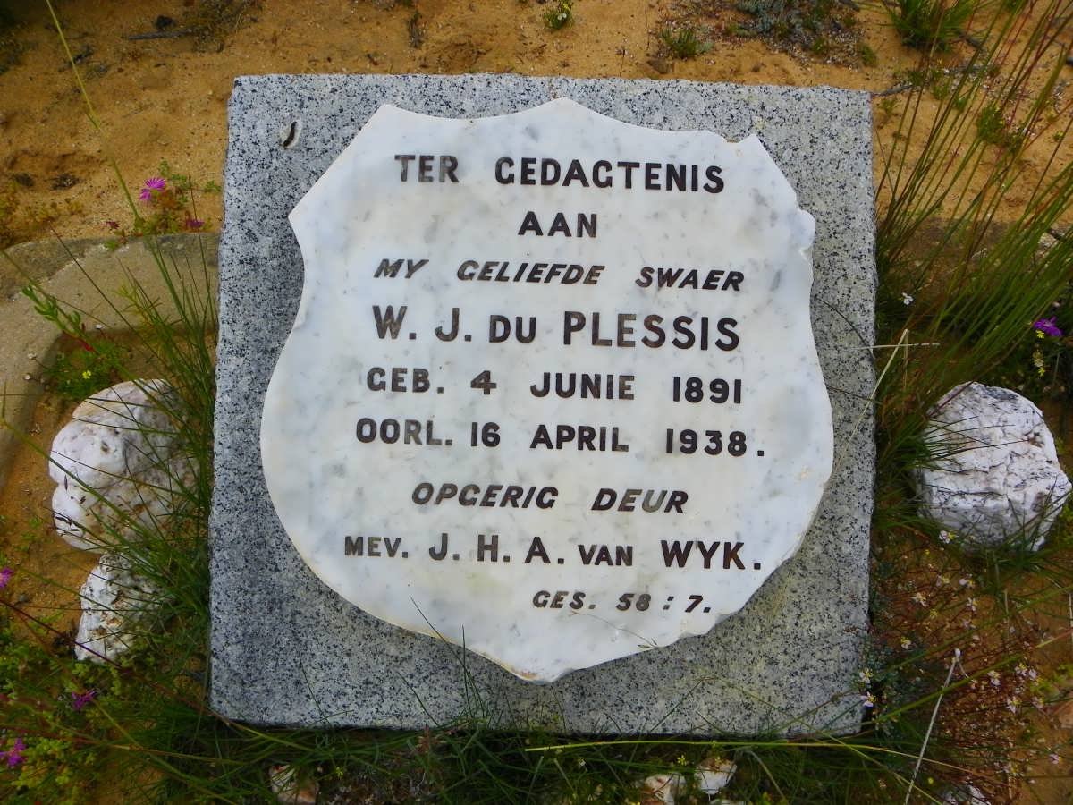 PLESSIS W.J., du 1891-1938