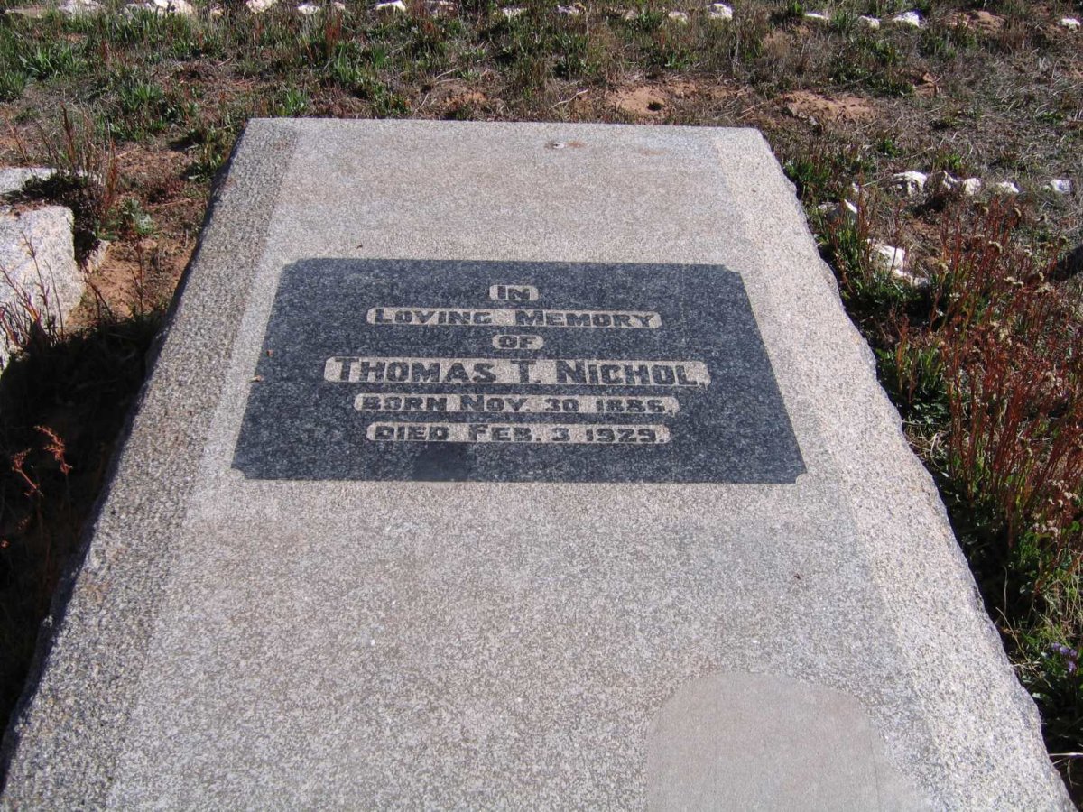 NICHOL Thomas T. 1886-1929