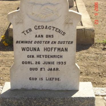 HOFFMAN Wouna nee HEYDENRICH -1935