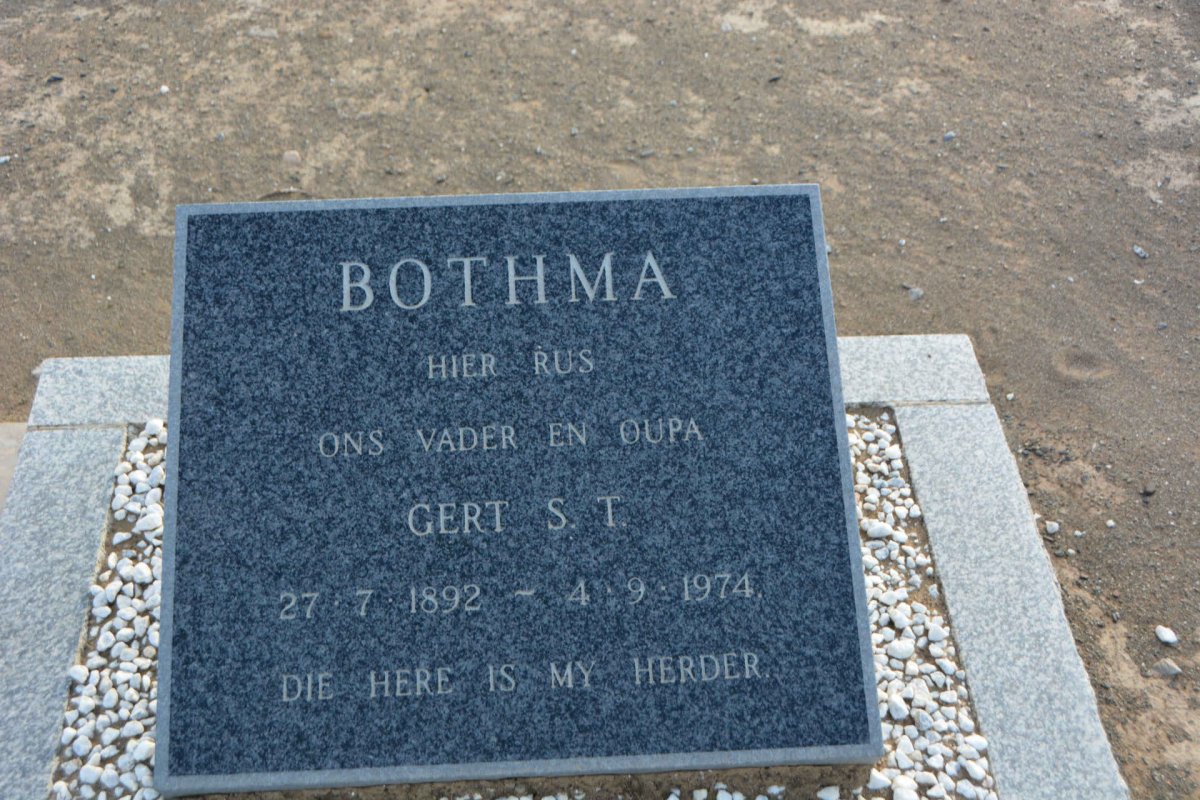 BOTHMA Gert S.T. 1892-1974