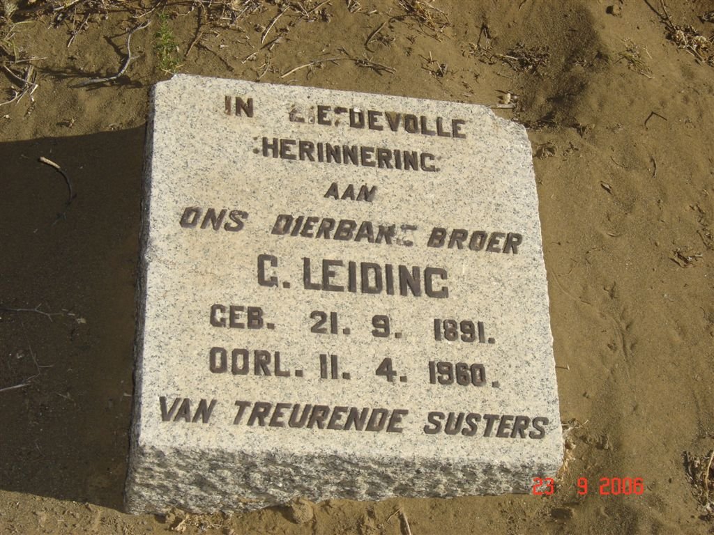 LEIDING G. 1891-1960