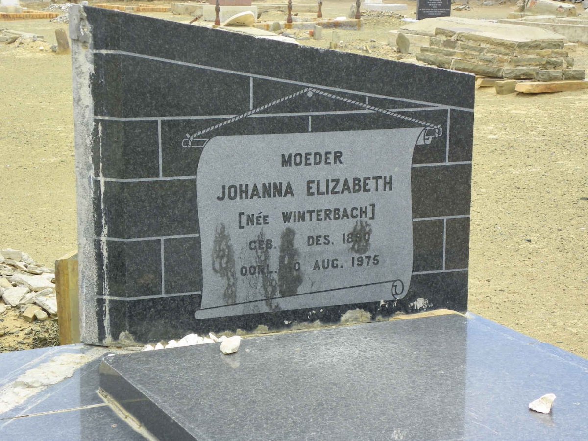 TOIT Paul Philippus, du 1892-1970 &amp; Johanna Elizabeth WINTERBACH 1890-1975
