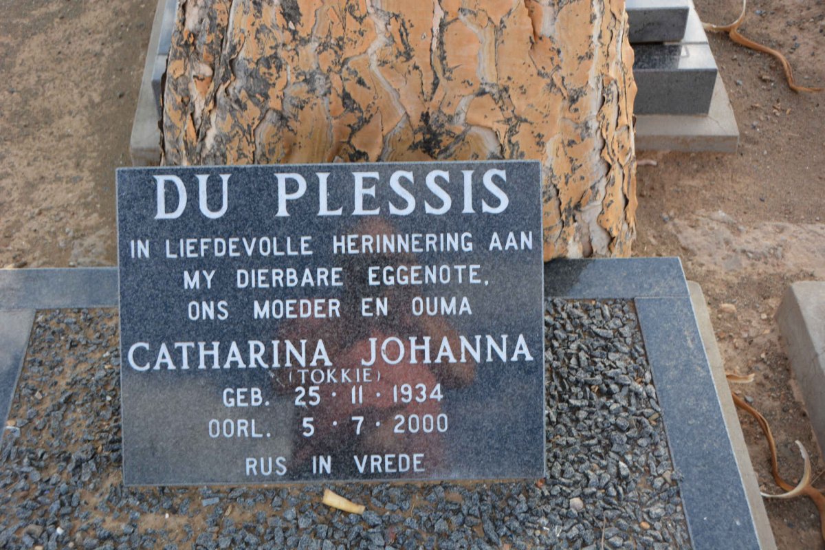 PLESSIS Catharina Johanna, du 1934-2000