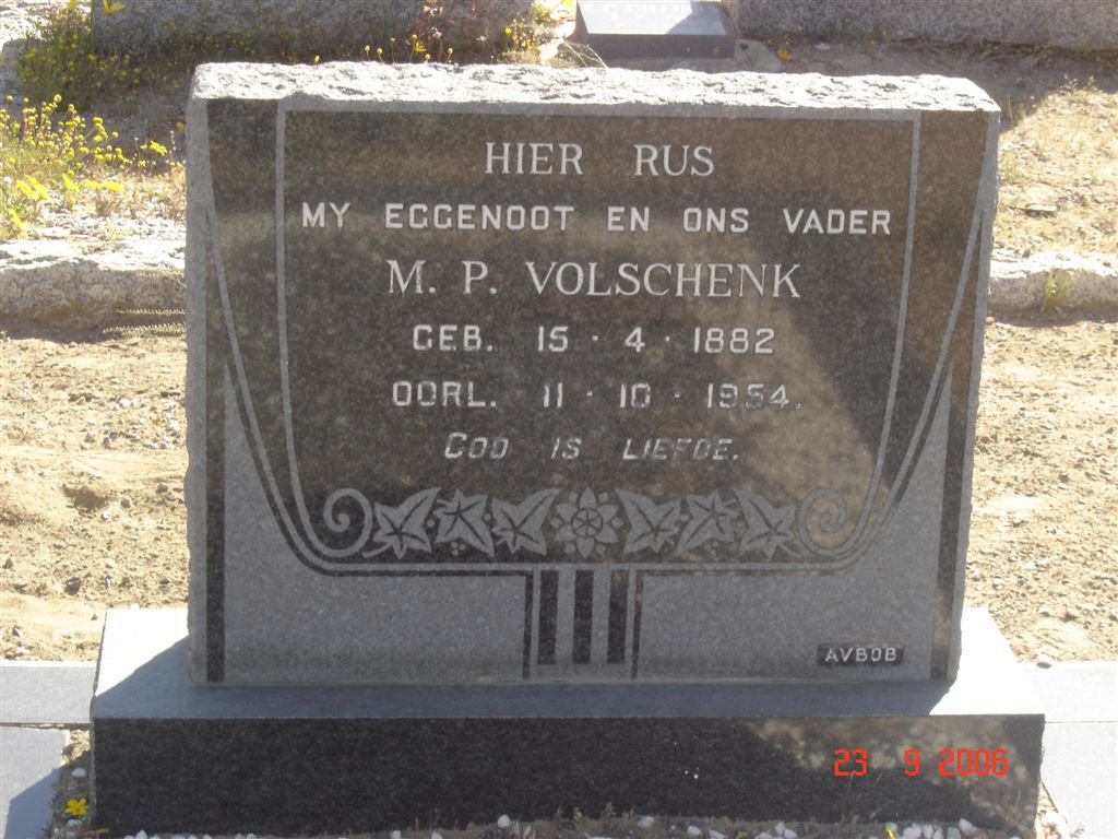 VOLSCHENK M.P. 1882-1954