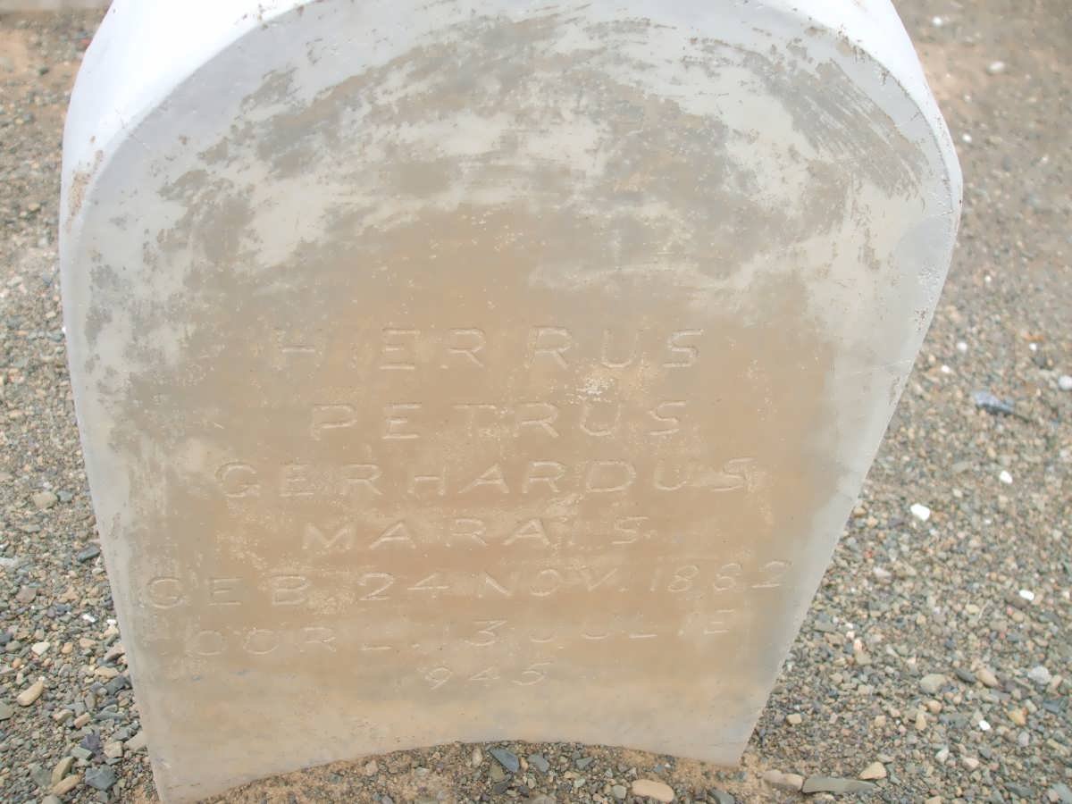 MARAIS Petrus Gerhardus 1862-1945