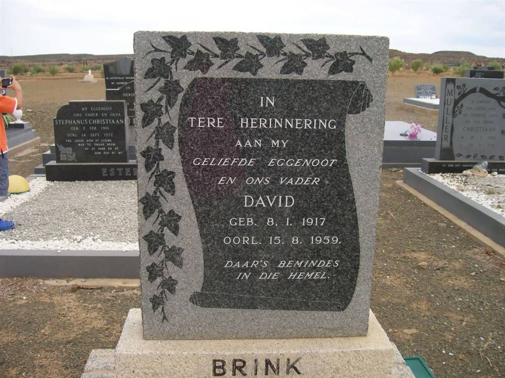 BRINK David 1917-1959