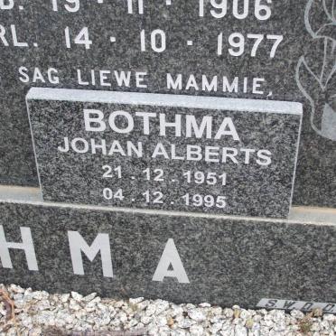 BOTHMA Johan Alberts 1951-1995