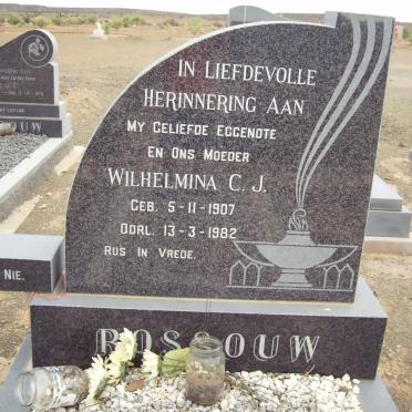 ROSSOUW  Wilhelmina C.J. 1907-1982