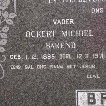 BRITZ Ockert Michiel Barend 1895-1971