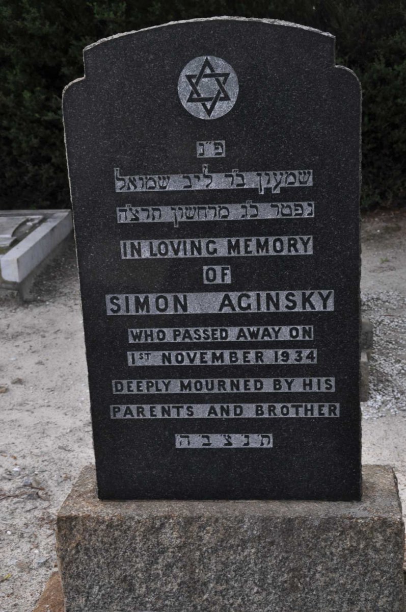 AGINSKY Simon -1934