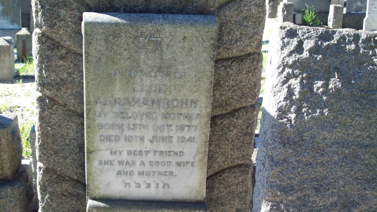 ABRAHAMSOHN Else 1877-1941