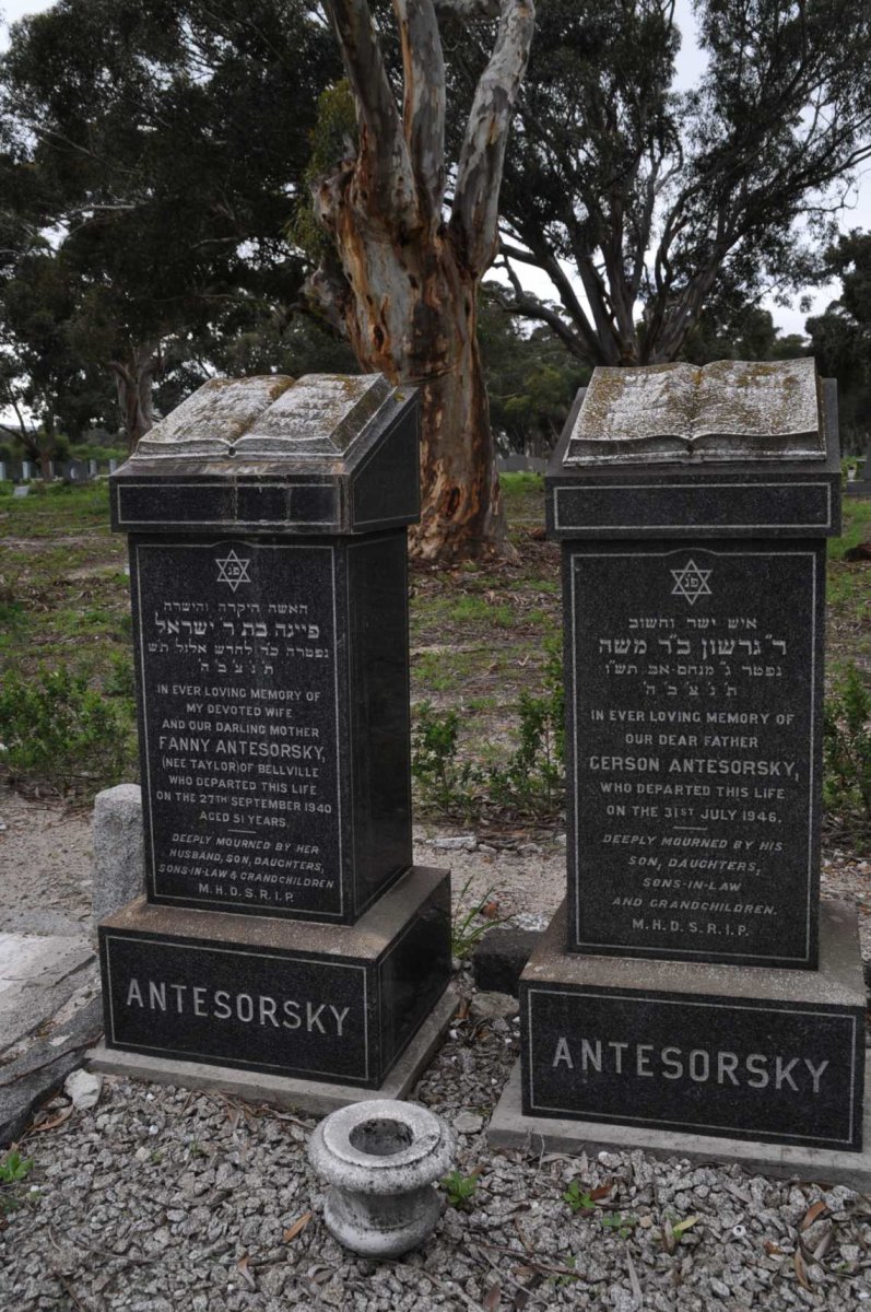 ANTESORSKY Gerson -1946 &amp; Fanny TAYLOR -1940