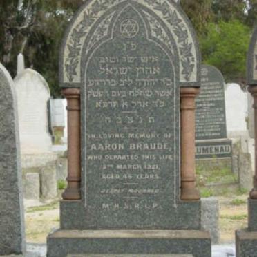 BRAUDE Aaron -1921