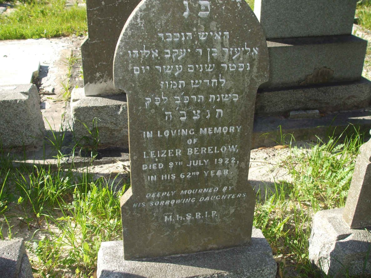 BERELOW Leizer -1922 